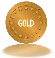 Gold membership badge
